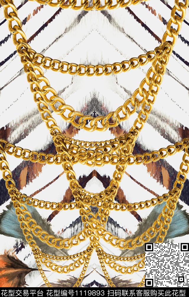 链条豹纹清爽数码印花华亿平台下载（图片编号: 1119893） - 瓦栏（Walan）