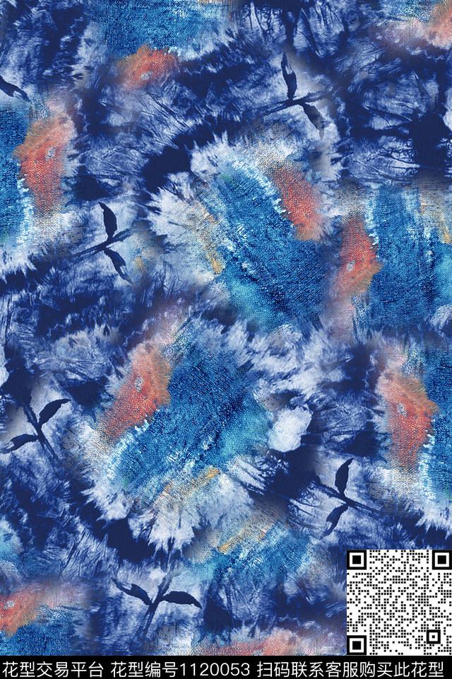 肌理数码华亿平台扎染华亿平台数码印花华亿平台下载（图片编号: 1120053） - 瓦栏（Walan）
