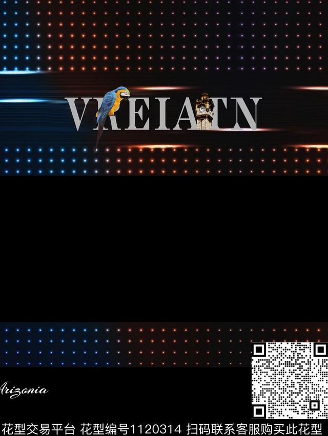 创意动物艺术数码印花华亿平台下载（图片编号: 1120314） - 瓦栏（Walan）