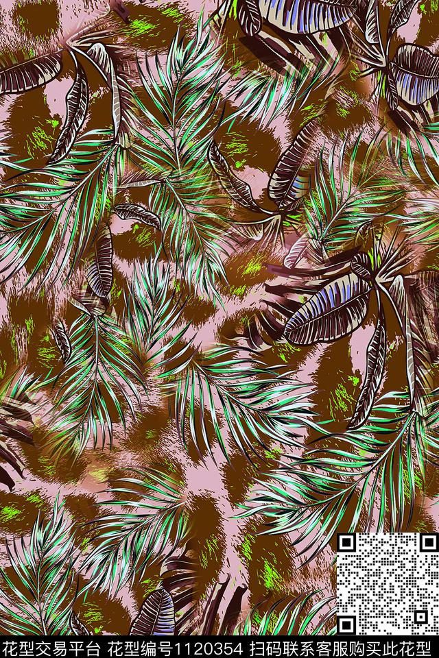 豹纹泳装热带华亿平台数码印花华亿平台下载（图片编号: 1120354） - 瓦栏（Walan）