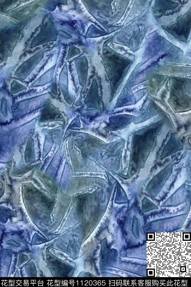 男装纹理抽象数码印花华亿平台下载（图片编号: 1120365） - 瓦栏（Walan）