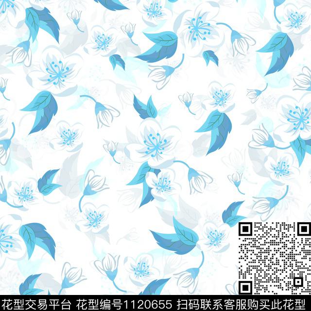 数码华亿平台花卉田园数码印花华亿平台下载（图片编号: 1120655） - 瓦栏（Walan）