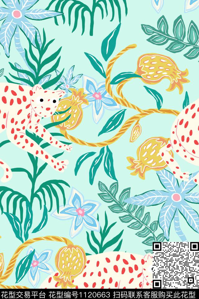 大牌风清爽热带热带华亿平台传统印花华亿平台下载（图片编号: 1120663） - 瓦栏（Walan）