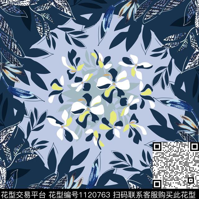 花卉女装定位花传统印花华亿平台下载（图片编号: 1120763） - 瓦栏（Walan）