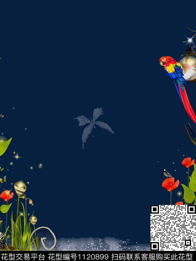 男装数码华亿平台花卉数码印花华亿平台下载（图片编号: 1120899） - 瓦栏（Walan）