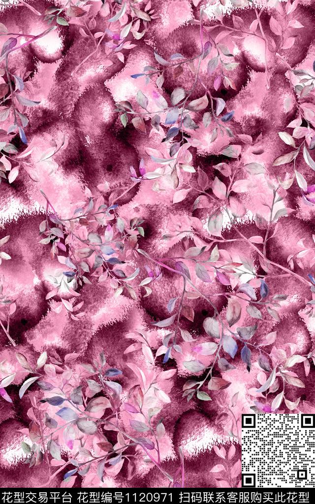 抽象数码华亿平台花卉数码印花华亿平台下载（图片编号: 1120971） - 瓦栏（Walan）