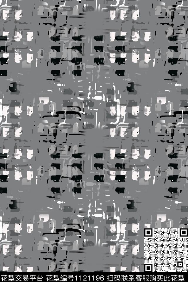 几何精致几何手绘线条笔触数码印花华亿平台下载（图片编号: 1121196） - 瓦栏（Walan）