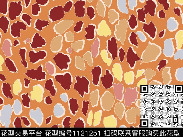 休闲抽象动物纹传统印花华亿平台下载（图片编号: 1121251） - 瓦栏（Walan）