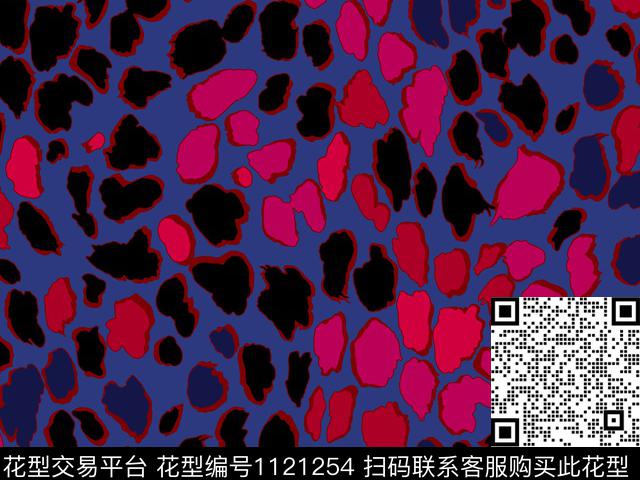 休闲抽象动物纹传统印花华亿平台下载（图片编号: 1121254） - 瓦栏（Walan）