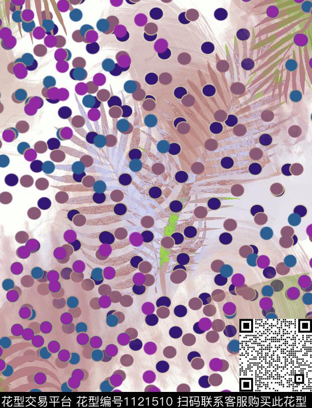 混合拼接抽象几何数码印花华亿平台下载（图片编号: 1121510） - 瓦栏（Walan）