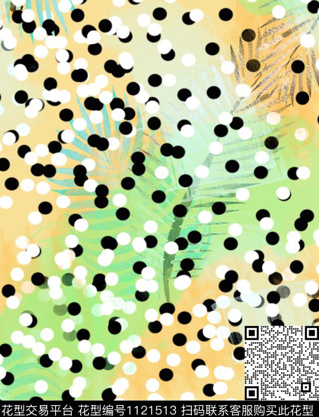 混合拼接抽象几何数码印花华亿平台下载（图片编号: 1121513） - 瓦栏（Walan）