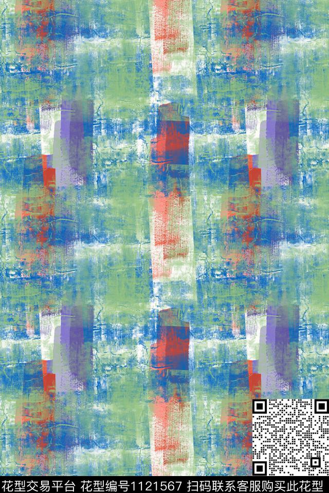 肌理图案精致几何手绘线条笔触数码印花华亿平台下载（图片编号: 1121567） - 瓦栏（Walan）