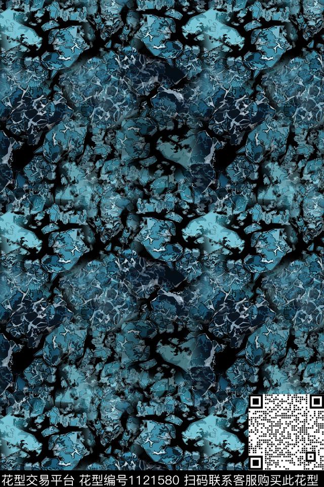 抽象径庭迷彩渐变色彩数码印花华亿平台下载（图片编号: 1121580） - 瓦栏（Walan）