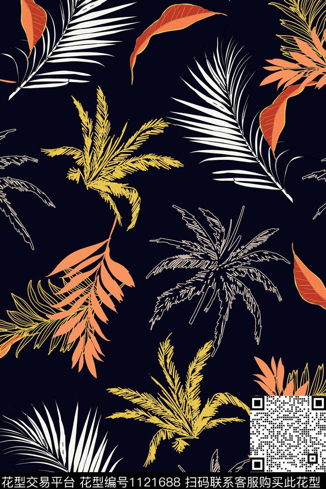 男装花卉小碎花数码印花华亿平台下载（图片编号: 1121688） - 瓦栏（Walan）