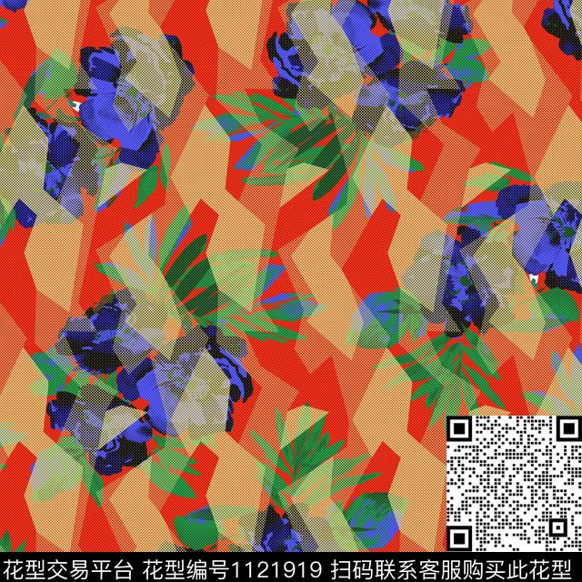 涂鸦女装简约传统印花华亿平台下载（图片编号: 1121919） - 瓦栏（Walan）