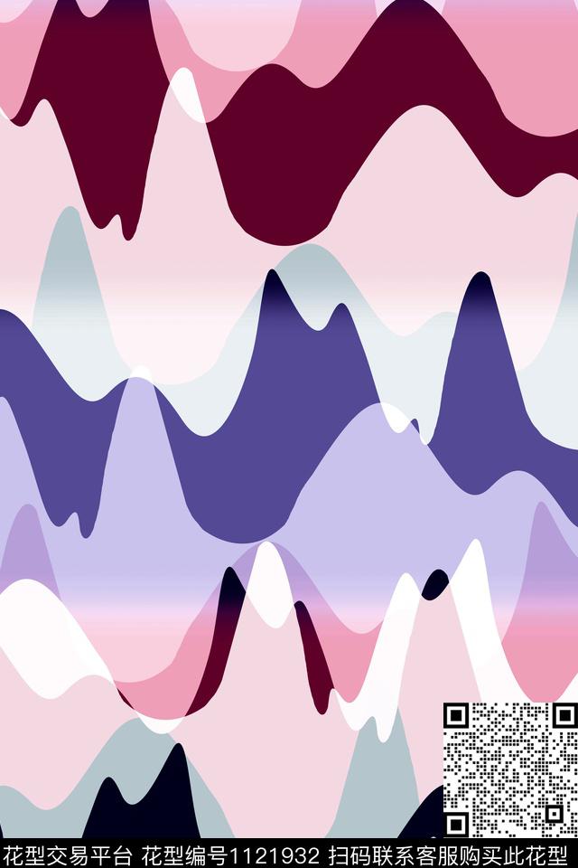 抽象女装简约传统印花华亿平台下载（图片编号: 1121932） - 瓦栏（Walan）