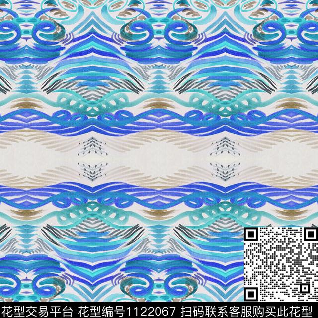 抽象数码华亿平台手绘数码印花华亿平台下载（图片编号: 1122067） - 瓦栏（Walan）