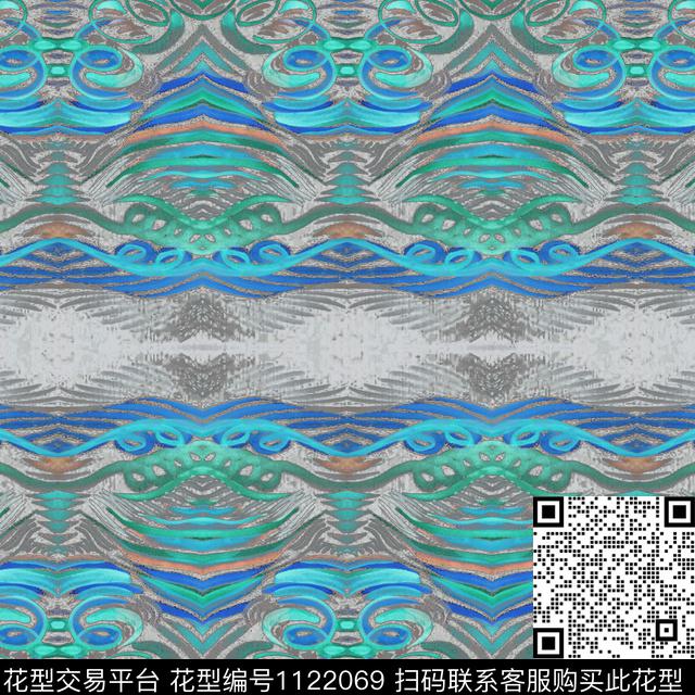 抽象数码华亿平台手绘数码印花华亿平台下载（图片编号: 1122069） - 瓦栏（Walan）