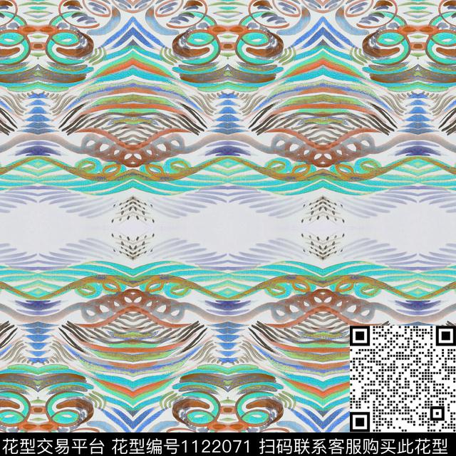 抽象数码华亿平台手绘数码印花华亿平台下载（图片编号: 1122071） - 瓦栏（Walan）