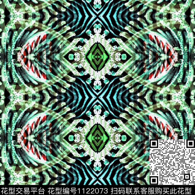 抽象数码华亿平台手绘数码印花华亿平台下载（图片编号: 1122073） - 瓦栏（Walan）