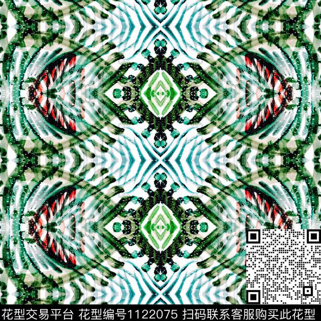 抽象数码华亿平台手绘数码印花华亿平台下载（图片编号: 1122075） - 瓦栏（Walan）