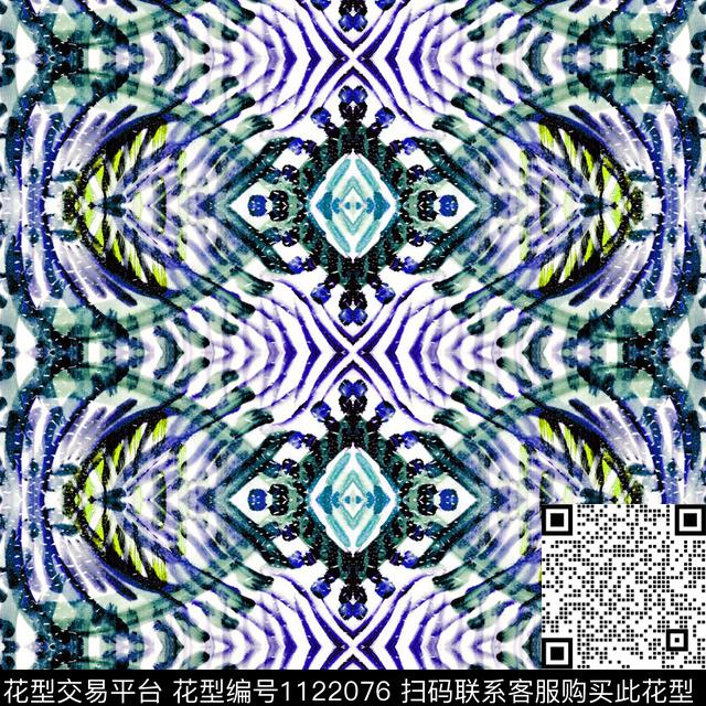 抽象数码华亿平台手绘数码印花华亿平台下载（图片编号: 1122076） - 瓦栏（Walan）