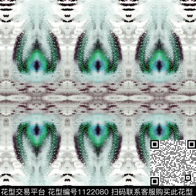 抽象小碎花动物数码印花华亿平台下载（图片编号: 1122080） - 瓦栏（Walan）