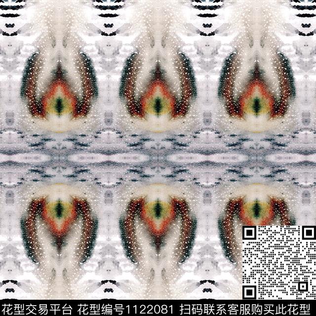 抽象小碎花动物数码印花华亿平台下载（图片编号: 1122081） - 瓦栏（Walan）