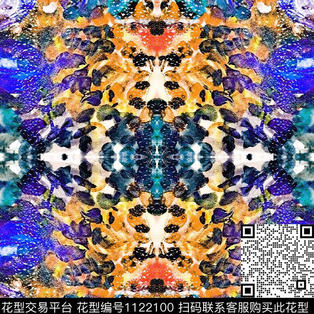 抽象数码华亿平台大牌风数码印花华亿平台下载（图片编号: 1122100） - 瓦栏（Walan）