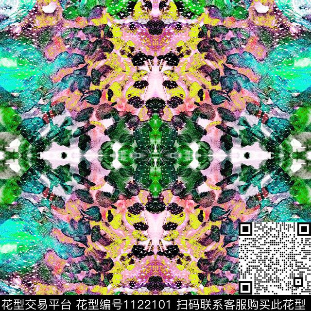 抽象数码华亿平台大牌风数码印花华亿平台下载（图片编号: 1122101） - 瓦栏（Walan）