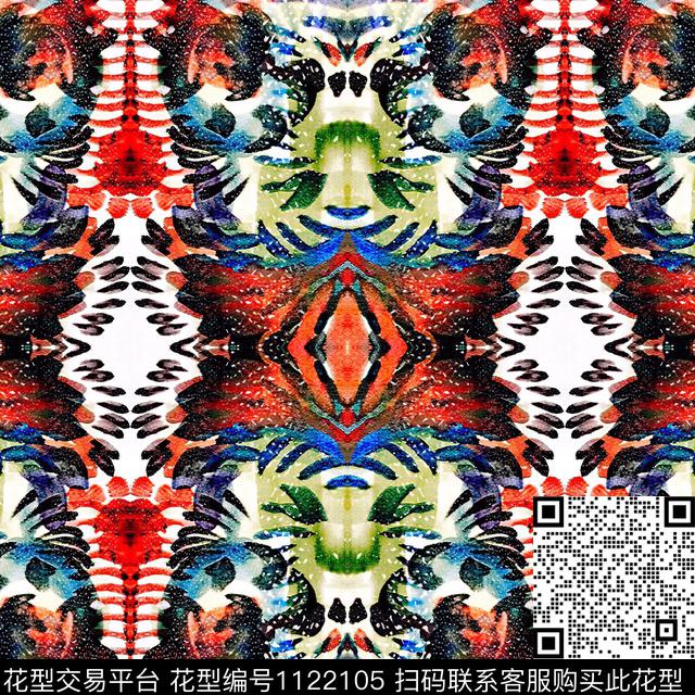 抽象数码华亿平台大牌风数码印花华亿平台下载（图片编号: 1122105） - 瓦栏（Walan）