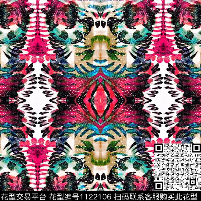 抽象数码华亿平台大牌风数码印花华亿平台下载（图片编号: 1122106） - 瓦栏（Walan）