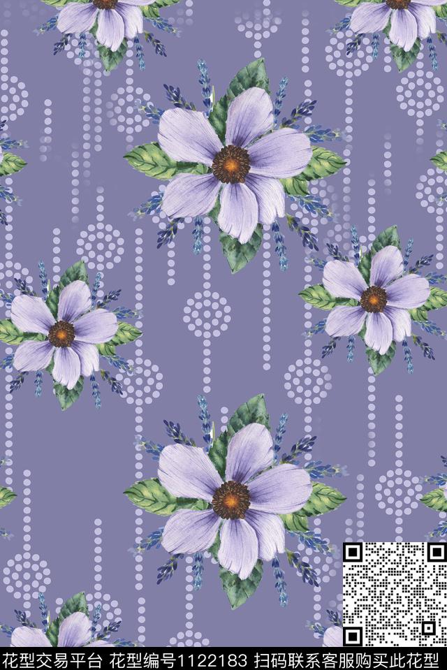 花瓣简约数码华亿平台数码印花华亿平台下载（图片编号: 1122183） - 瓦栏（Walan）