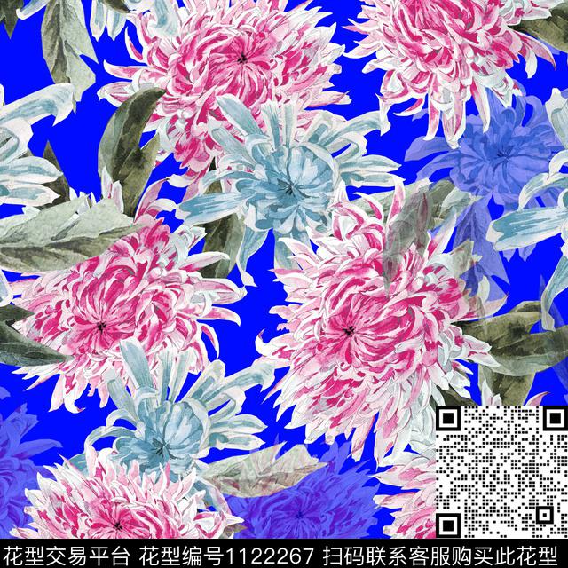 秋冬华亿平台春夏华亿平台大花数码印花华亿平台下载（图片编号: 1122267） - 瓦栏（Walan）