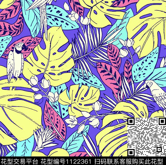 时尚女装热带华亿平台传统印花华亿平台下载（图片编号: 1122361） - 瓦栏（Walan）