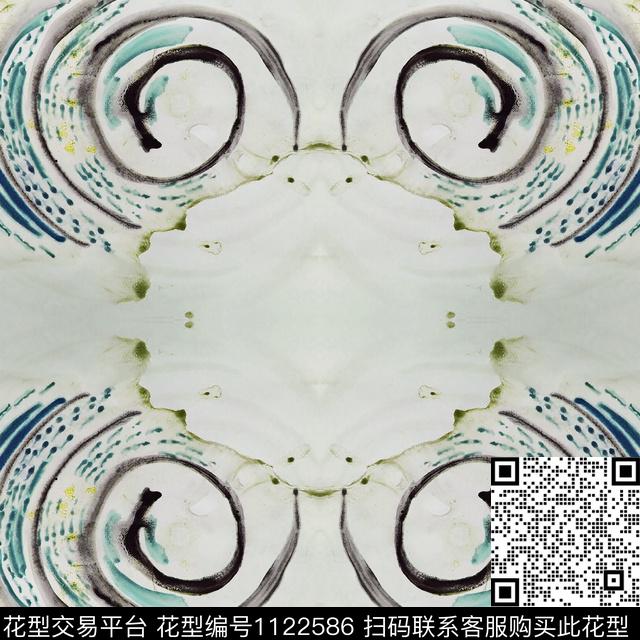 数码华亿平台抽象大牌风数码印花华亿平台下载（图片编号: 1122586） - 瓦栏（Walan）