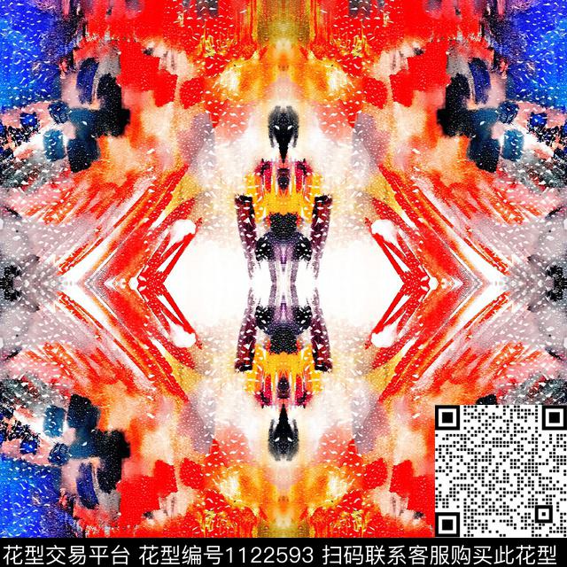 抽象数码华亿平台大牌风数码印花华亿平台下载（图片编号: 1122593） - 瓦栏（Walan）