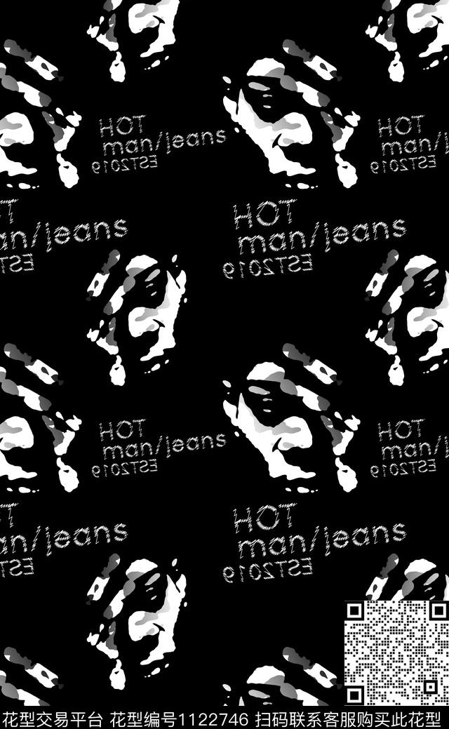 人物潮牌大牌风传统印花华亿平台下载（图片编号: 1122746） - 瓦栏（Walan）