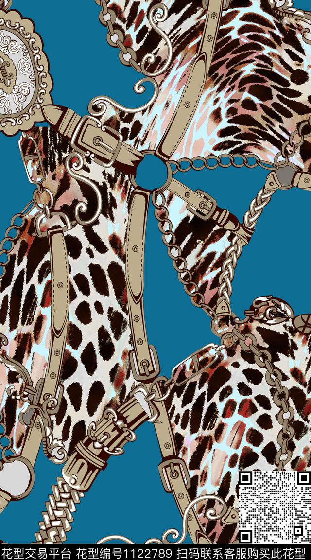 佩斯利抽象民族风数码印花华亿平台下载（图片编号: 1122789） - 瓦栏（Walan）