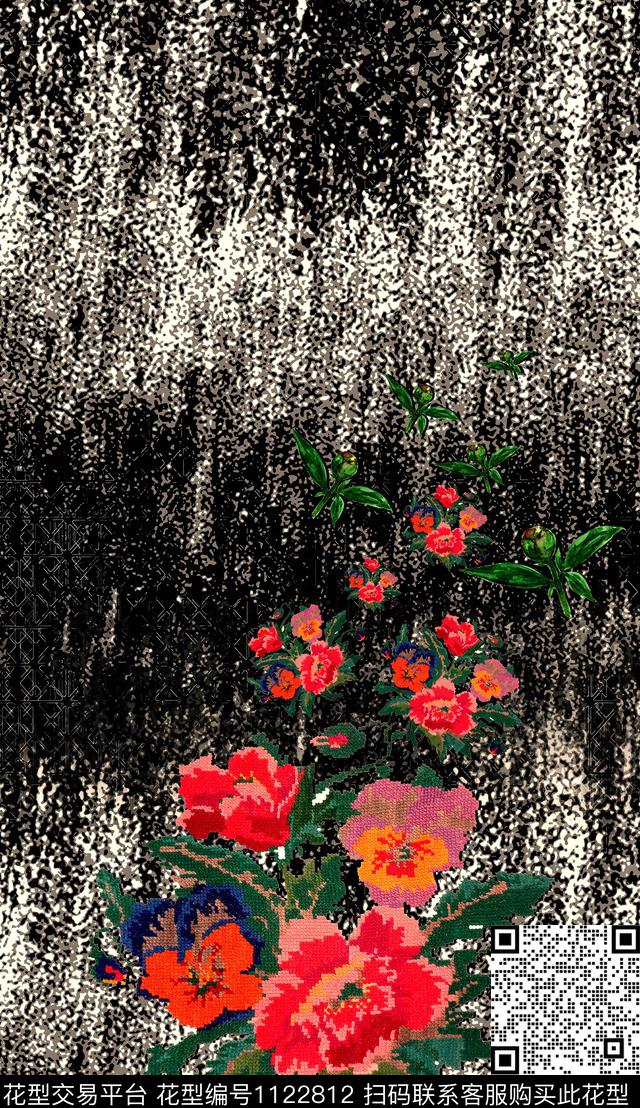 波西米亚民族风数码华亿平台数码印花华亿平台下载（图片编号: 1122812） - 瓦栏（Walan）