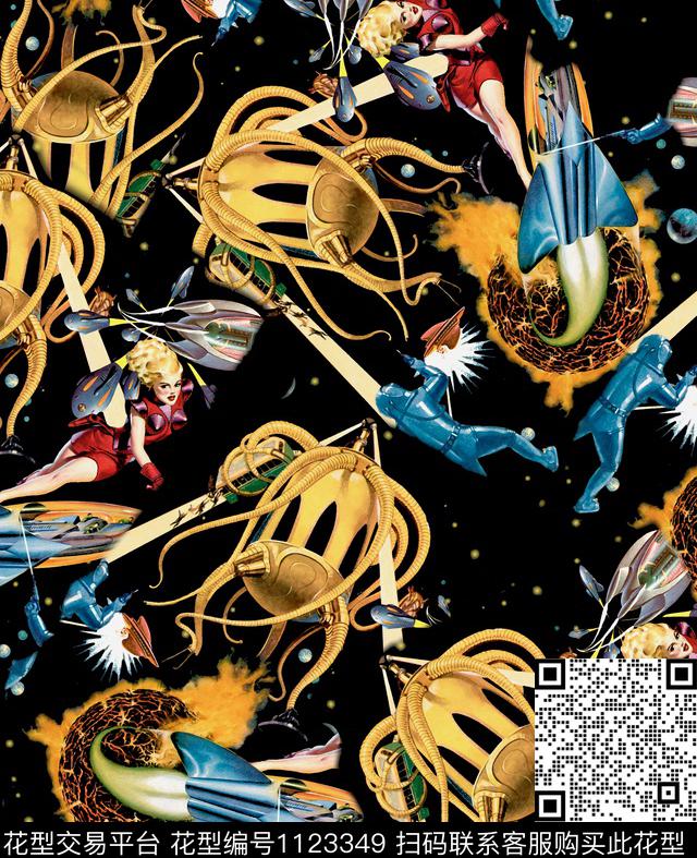 数码华亿平台人物欧美数码印花华亿平台下载（图片编号: 1123349） - 瓦栏（Walan）