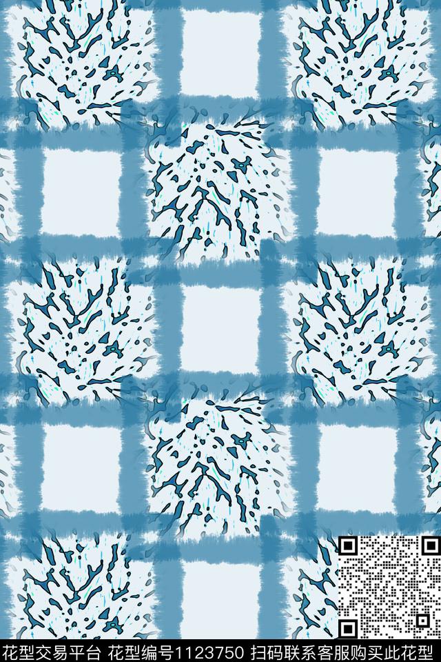 格子图案格子混搭抽象传统印花华亿平台下载（图片编号: 1123750） - 瓦栏（Walan）