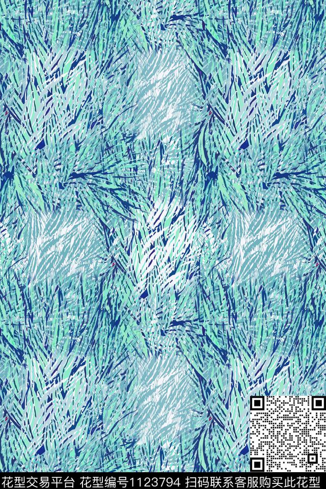 几何肌理抽象数码印花华亿平台下载（图片编号: 1123794） - 瓦栏（Walan）