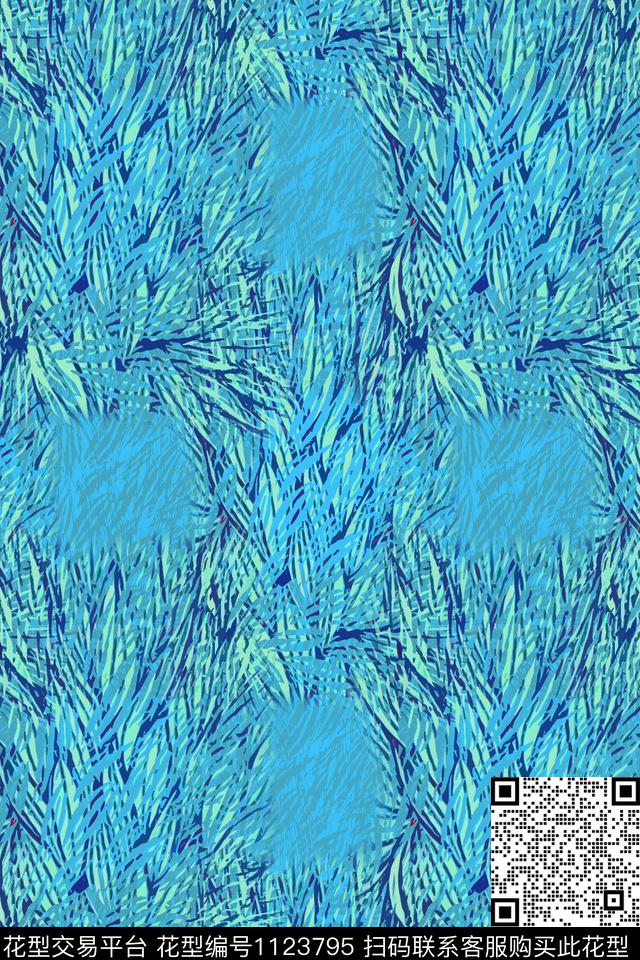 几何肌理抽象数码印花华亿平台下载（图片编号: 1123795） - 瓦栏（Walan）