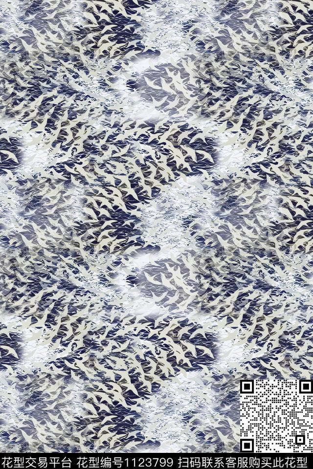 抽象肌理动物纹数码印花华亿平台下载（图片编号: 1123799） - 瓦栏（Walan）