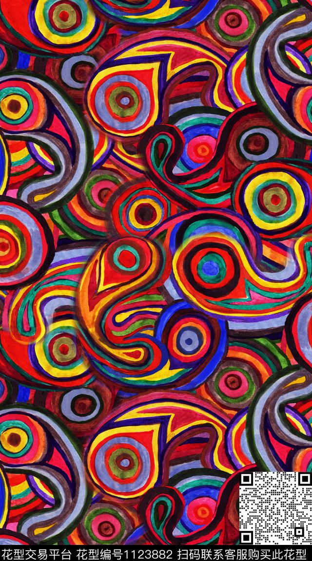 几何数码华亿平台大牌风数码印花华亿平台下载（图片编号: 1123882） - 瓦栏（Walan）