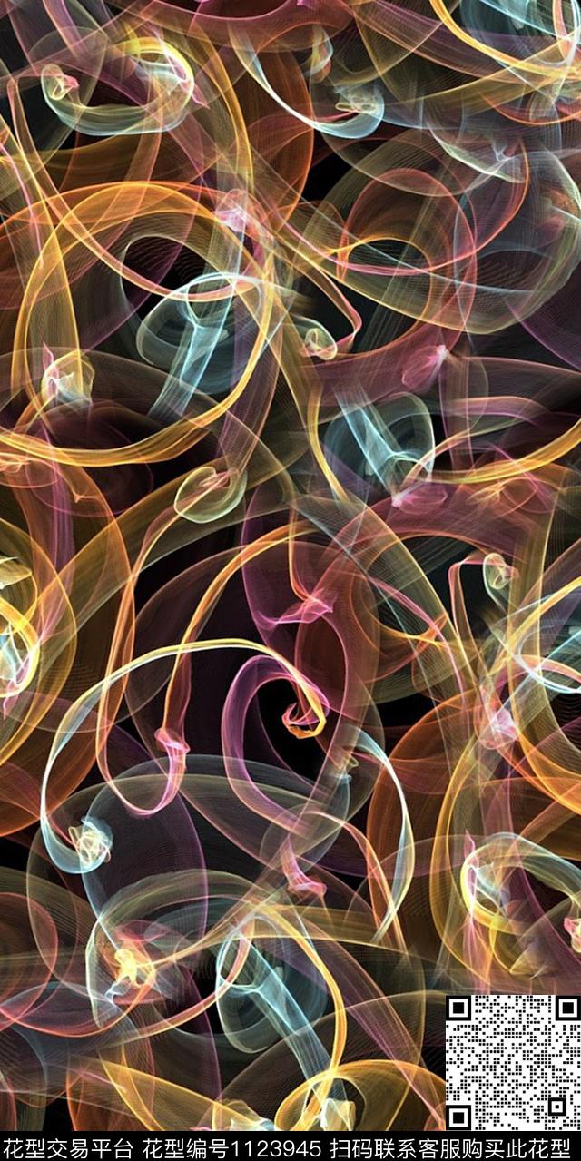 抽象几何数码华亿平台数码印花华亿平台下载（图片编号: 1123945） - 瓦栏（Walan）