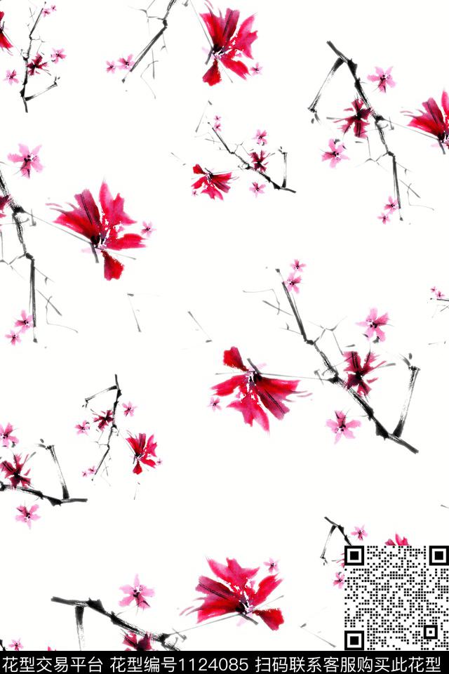 小碎花数码华亿平台满版散花数码印花华亿平台下载（图片编号: 1124085） - 瓦栏（Walan）