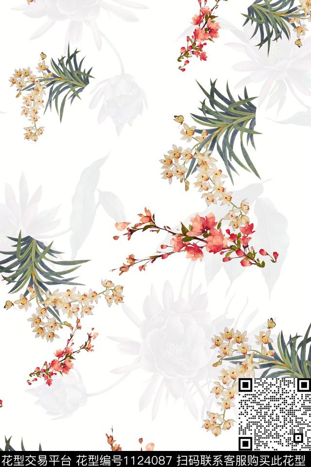 小碎花数码华亿平台满版散花数码印花华亿平台下载（图片编号: 1124087） - 瓦栏（Walan）