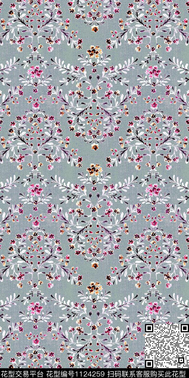 抽象数码华亿平台棉麻数码印花华亿平台下载（图片编号: 1124259） - 瓦栏（Walan）